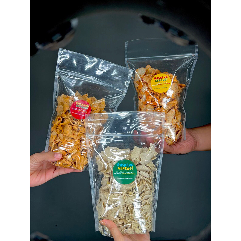 

Basreng Gepeng 500gr - Rasa Pedas Manis