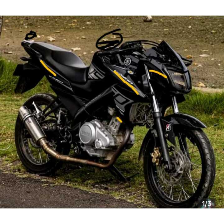 DECAL NEW VIXION LIGHTNING WARNA HITAM MERAH - STIKER FULLBODY NVL NEW 2024