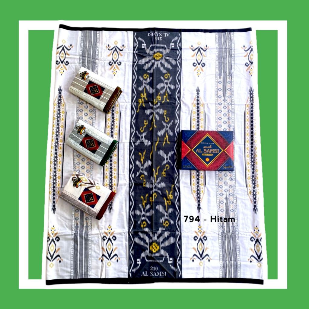 Sarung Tenun Al Samsi / Sarung Al Samsi Original / Al Samsi Putih Series / Sarung Batik Al Samsi / S