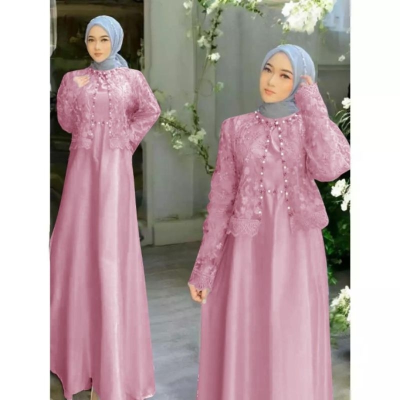 DRESS SLAVINA / MAXI DRESS / DRESS MUSLIMAH / GAMIS KONDANGAN / DRESS PESTA MEWAH / GAMIS LEBARAN VC