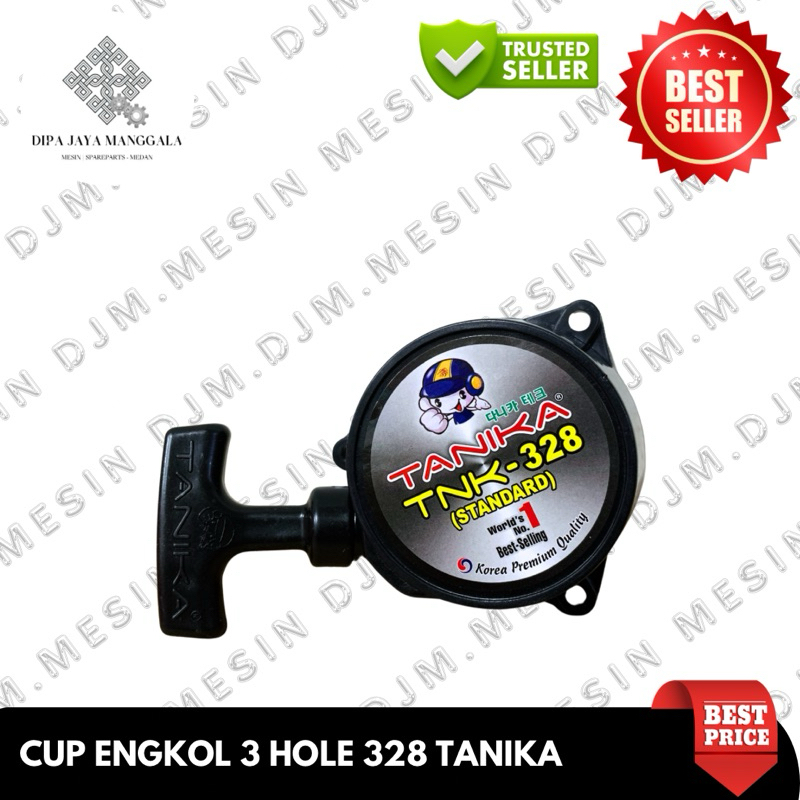 Recoil Starter Cup Engkol 3 Hole Tarikan Engkol Mesin Potong Rumput 2 Tak 328 Tanika Original