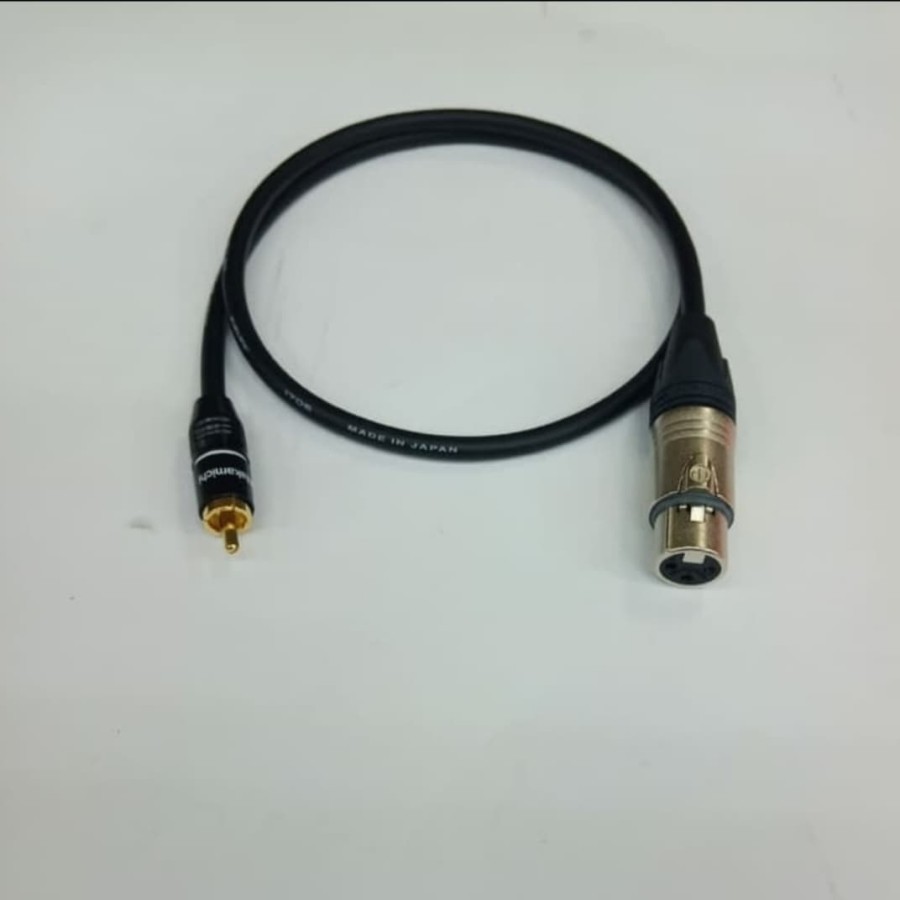 Kabel Canare Original Made In Japan 1,5 Meter - Jack RCA Male To Canon XLR Female