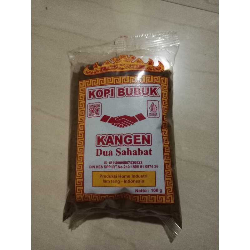 

( 1kg )KOPI BUBUK ROBUSTA KANGEN ASLI LAMPUNG 100gr 10 bks