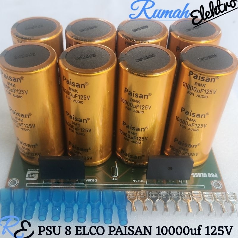 KIT PSU 8 ELCO PAISAN 10000uf 125V LENGKAP BERKUALITAS