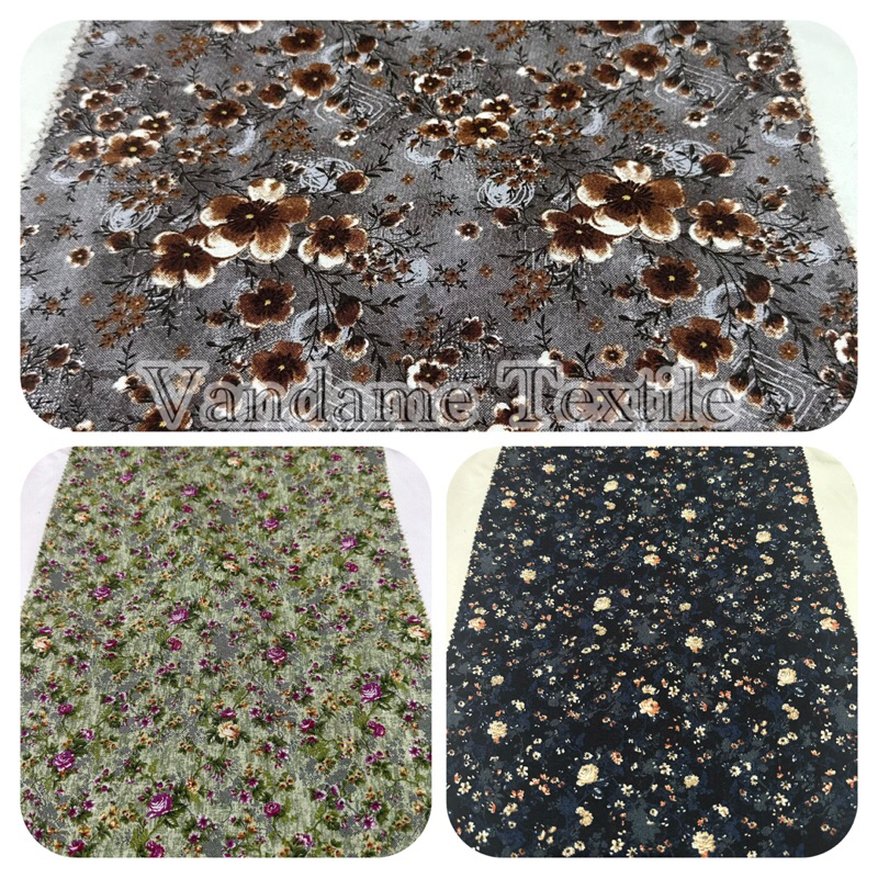 Kain Katun Rayon Motif | Katun Rayon Motif Bunga | Katun Rayon Premium