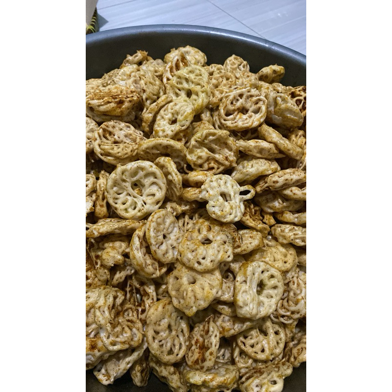 

kerupuk Rafael bantet pedes asin gurih renyah 500 gram