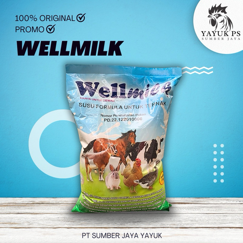 WELLMILK - Susu Formula untuk Hewan ternak - 1kg
