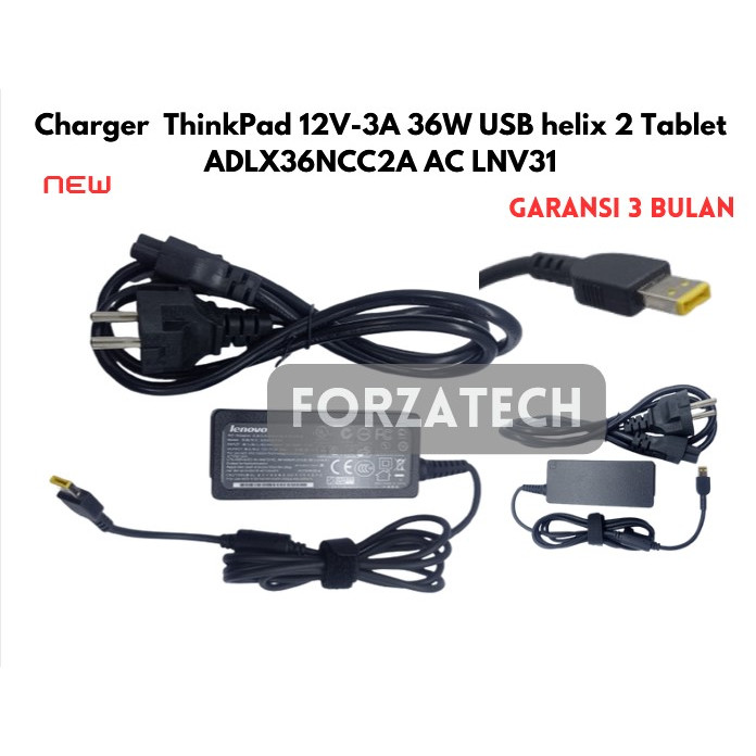 Charger ThinkPad 12V-3A 36W USB helix 2 Tablet ADLX36NCC2A AC LNV31 I ThinkPad Helix 10 Helix 11  Ne