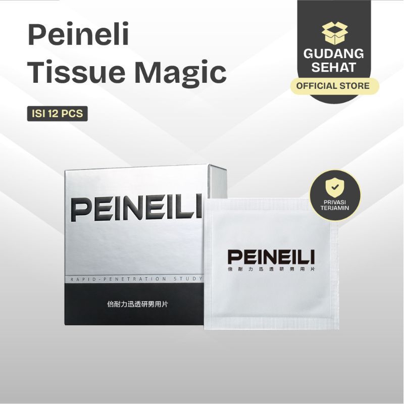 PEINEILI Tisu Delay 1Box isi 12pcs PEINEILI Tisu Magic tahan  lama