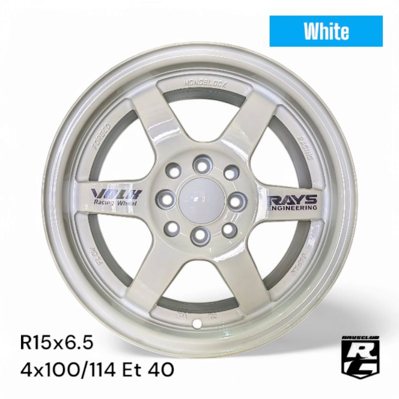 Velg Volk Rays Te37 R15 Pcd 4 x 100/114 Lebar 6.5 Et 40