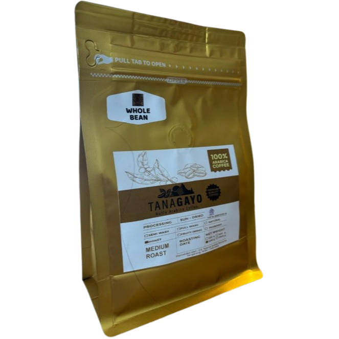 

TANAGAYO - BIJI KOPI (Roasted Bean) Premium ARABICA GAYO, HONEY Process , 200g