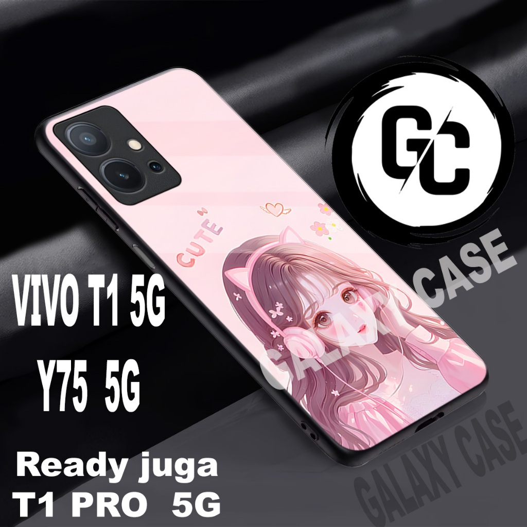Case hp VIVO T1 5G/softcase glossy kilau VIVO T1 5G /GC 21- Motif GAMBAR CEWEK/casing VIVO Y75 5G/ke