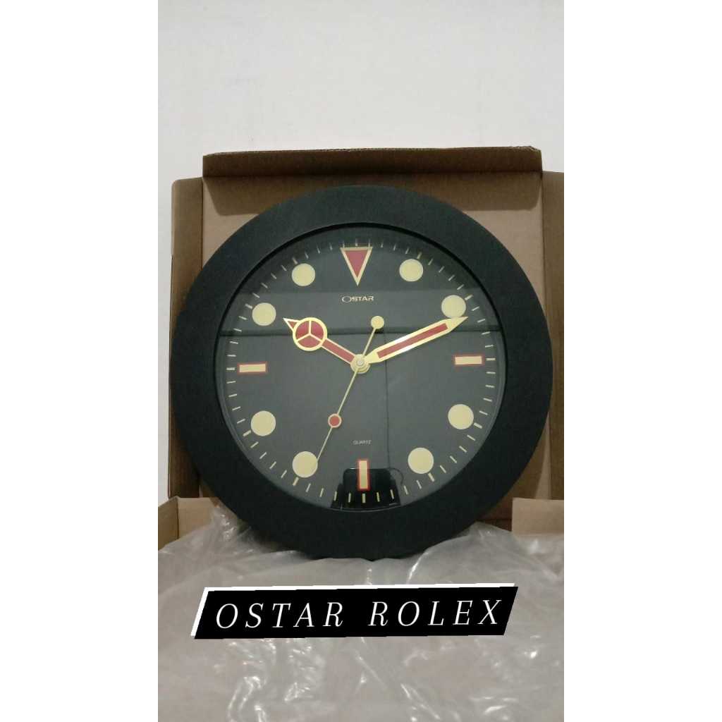 JAM DINDING OSTAR MESIN SILENT ( TIDAK BUNYI )