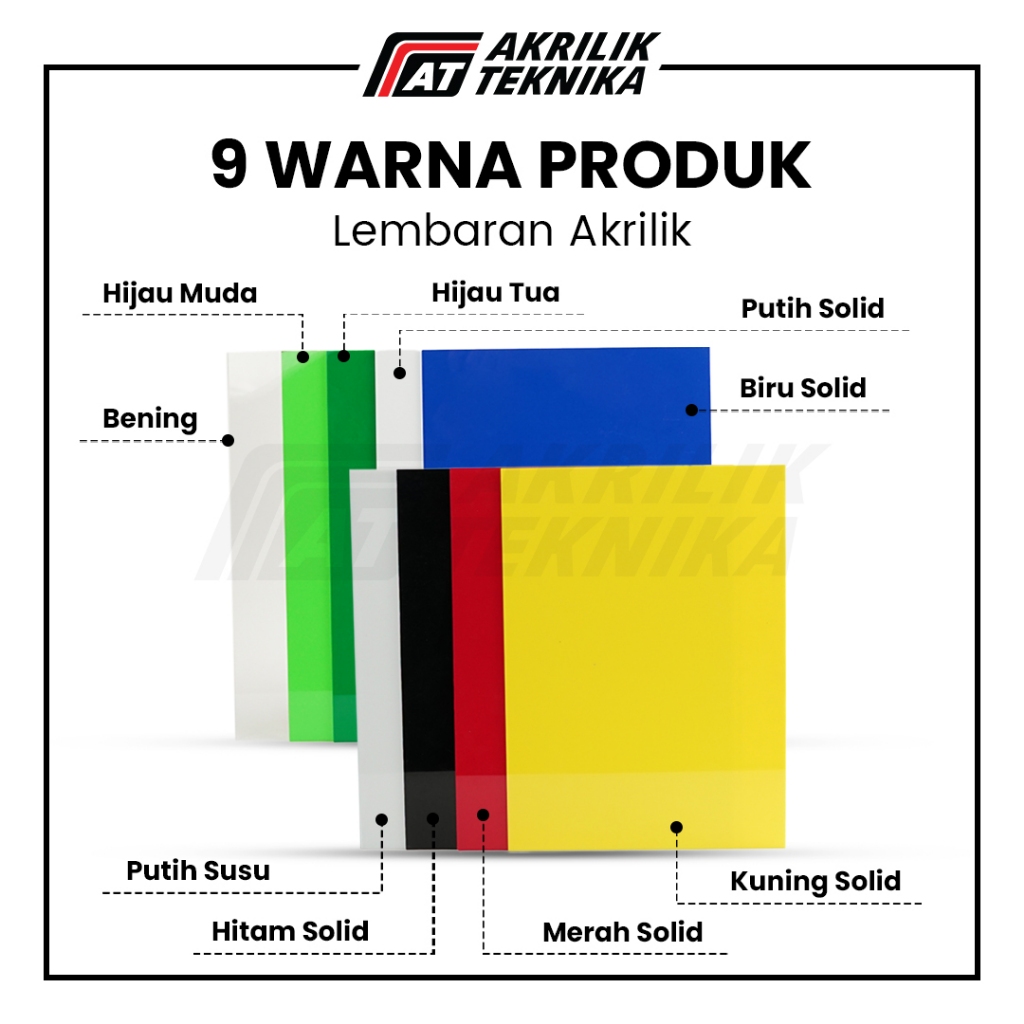 

Lembaran Akrilik A4 5mm / Acrylic Sheet Clear / Akrilik Warna