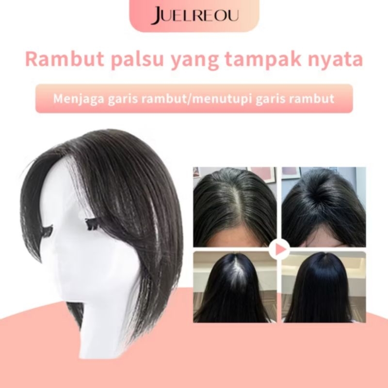 WIG RAMBUT PALSU TOUPEE WANITA WIG PENAMBAH RAMBUT SEBAGIAN WANITA PENUTUP UBAN WANITA