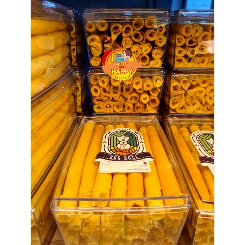 Egg Roll Virgin Bakery Toples 360gram - Oleh-oleh Semarang Salatiga Ungaran