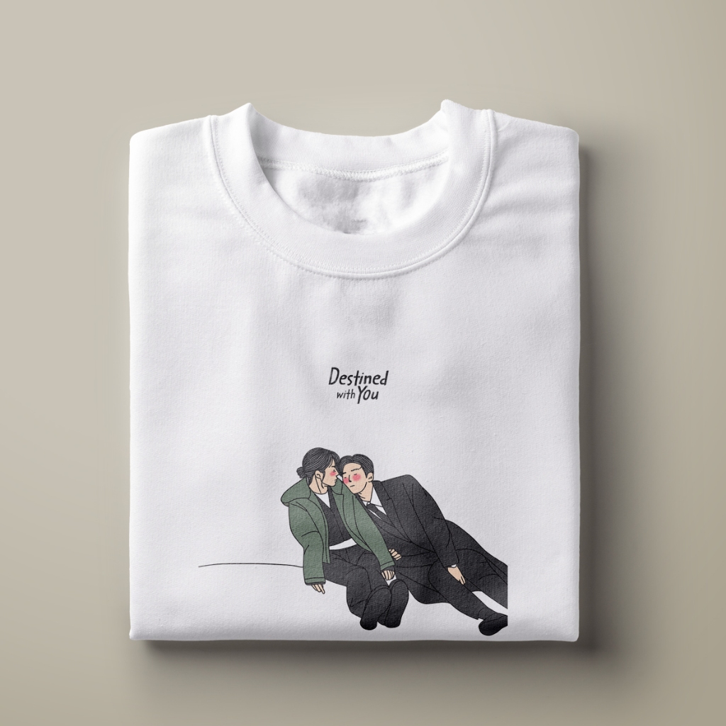 KAOS DESTINED WITH YOU KDRAMA FANART T-SHIRT KOREAN DRAMA KDRAMA MERCHANDISE KAOS DRAMA KOREA