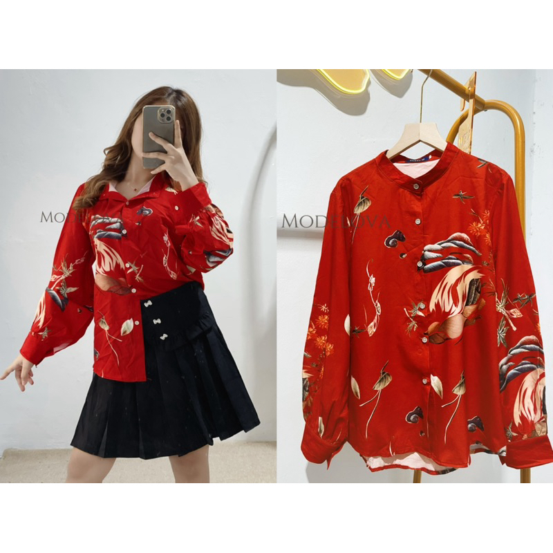 MDLV ~ M02D54# CNY Anyelir Collar Shirt