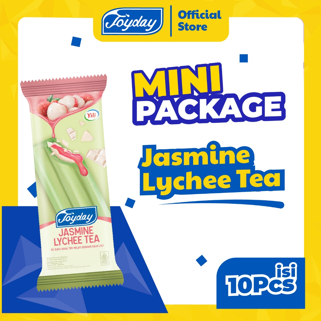 

Joyday Ice Cream PAKET JASMINE LYCHEE TEA - 10 pcs Es Krim Stik