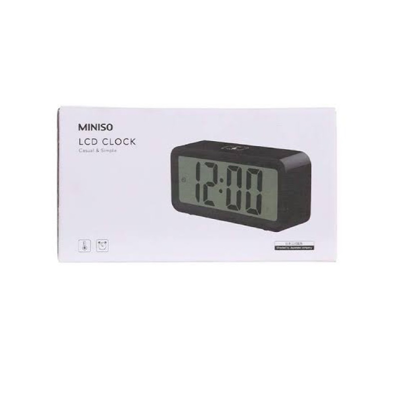 Miniso Large Screen Alarm Clock / Jam alarm jam weker