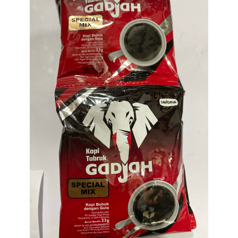 

Kopi gadjah special mix 23gr rencengan