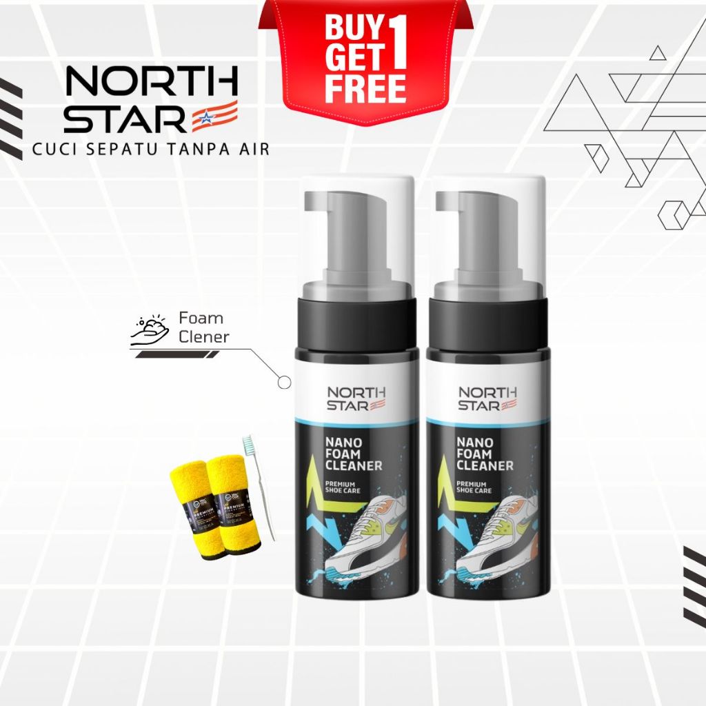 pembersih sepatu Foam Shoes Cleaner tas Dinding Dan Interior beli 1 gratis 1 shoe care putih North s
