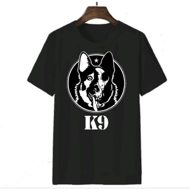 KAOS LENGAN PENDEK HITAM K9