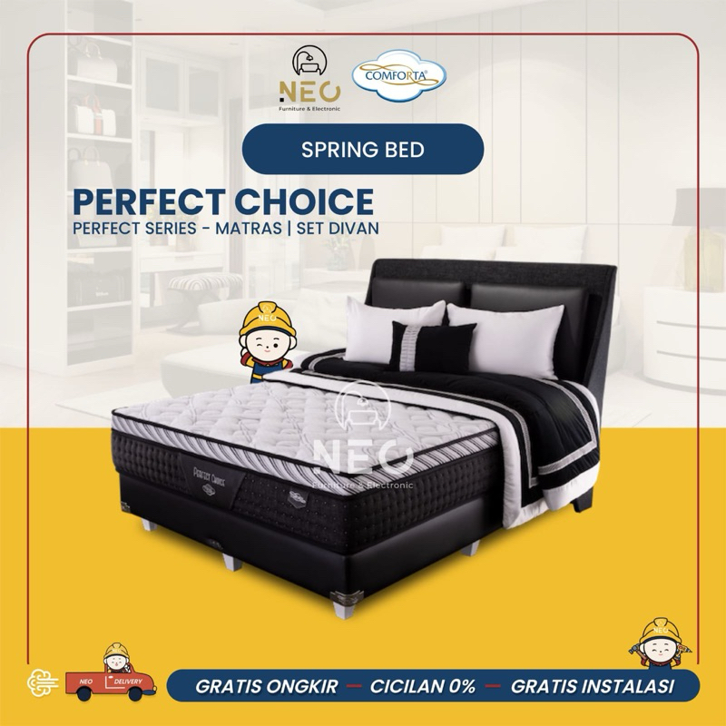 NEO - SPRINGBED COMFORTA PERFECT CHOICE  LATEX FULLSET KASUR AJA MATRASS ONLY  SET DIVAN RANJANG TEM