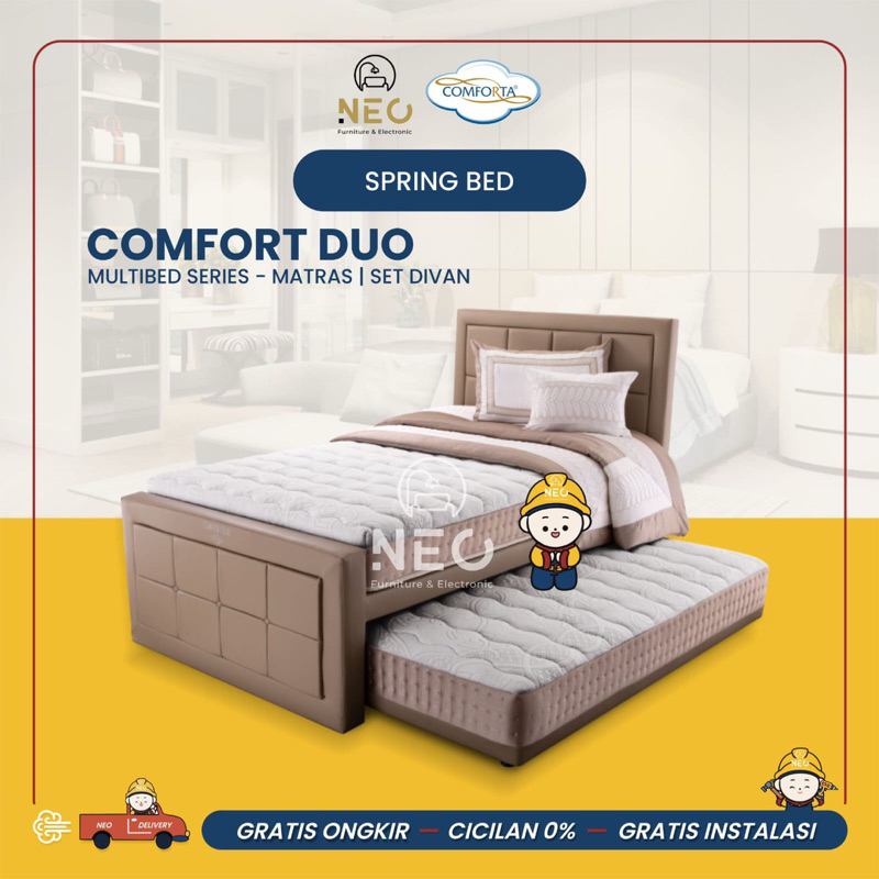 NEO - SPRINGBED COMFORTA COMFORT DUO LATEX 2IN1  BED SORONG TARIK  BED ANAK SET DIVAN RANJANG  TEMPA