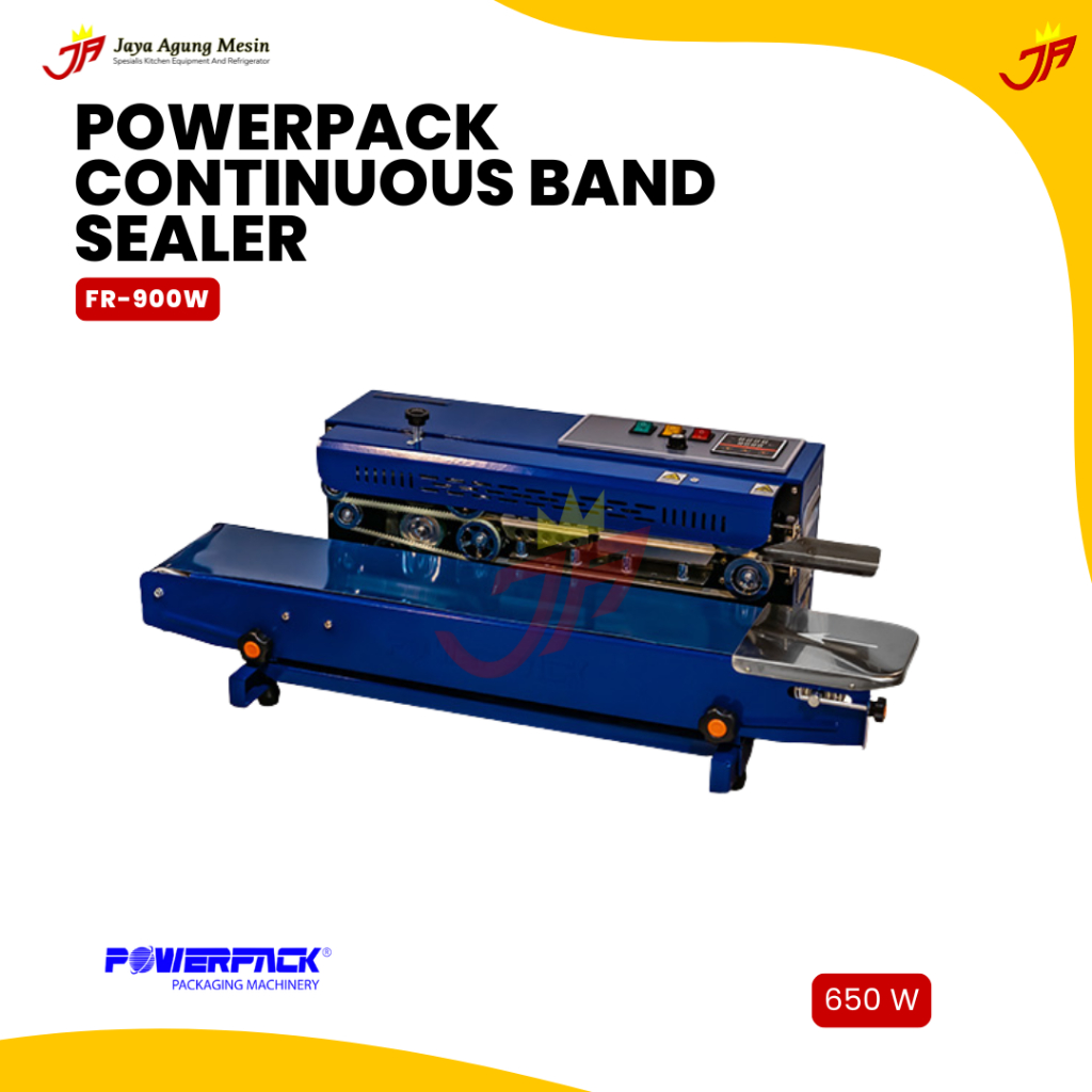 POWERPACK FR-900W/P Continuous Band Sealer /Mesin Kemas Produk FR900W/P