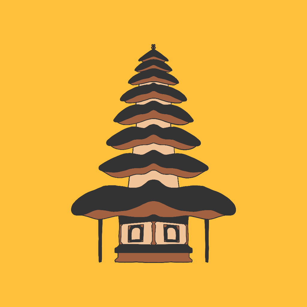 

Sticker Pura Balinese