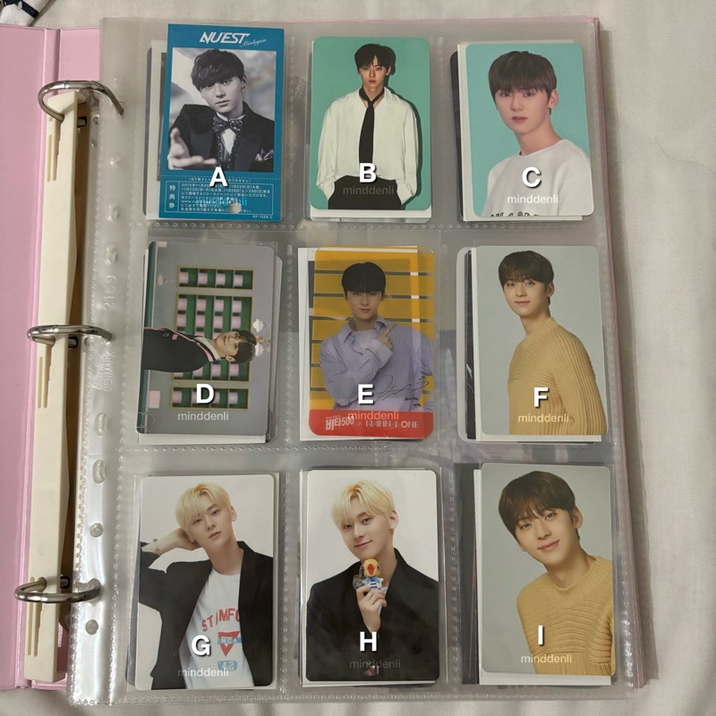 photocard pc nuest nu'est wanna one hwang minhyun