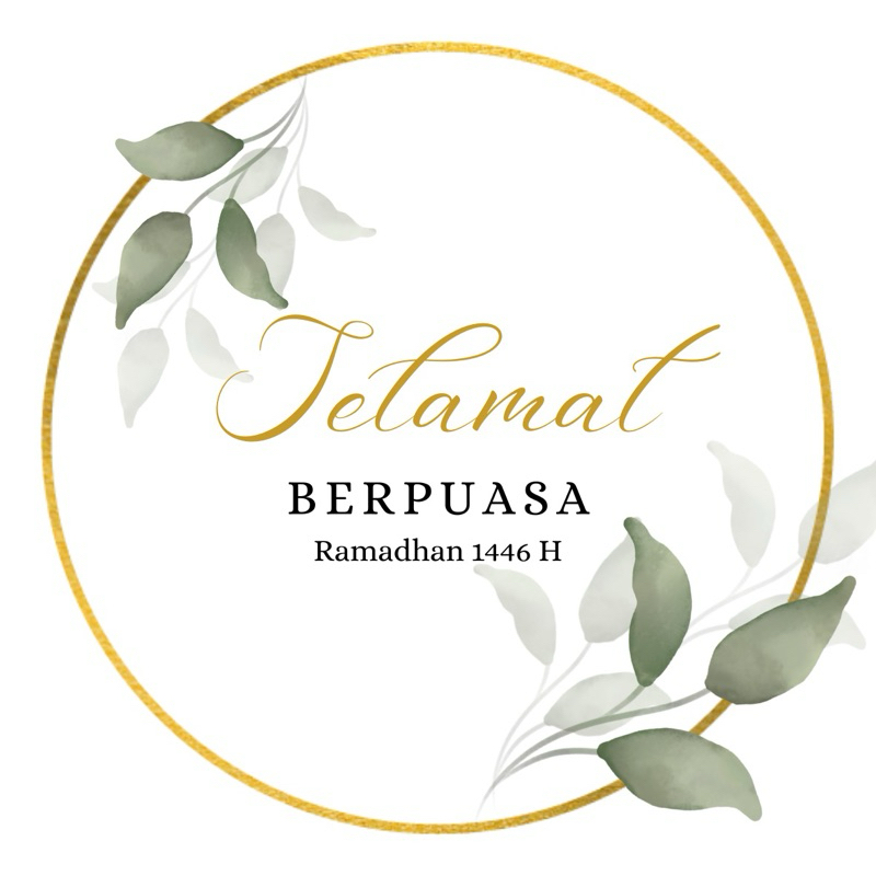 

F02.4# Stiker “SELAMAT BERPUASA” Bulat Berbagai Ukuran