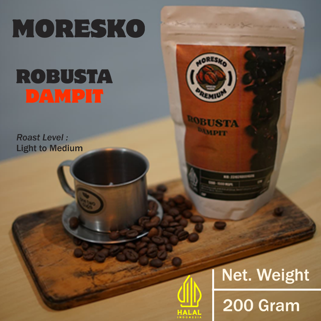 

Kopi Bubuk Robusta Dampit 200gr