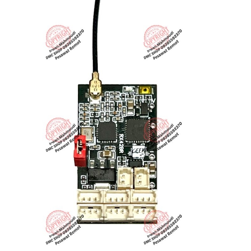 Board Micro Receiver 6ch channel ESC 2in1 Dual Twin Motor Brushed 10A RC Pesawat All in One