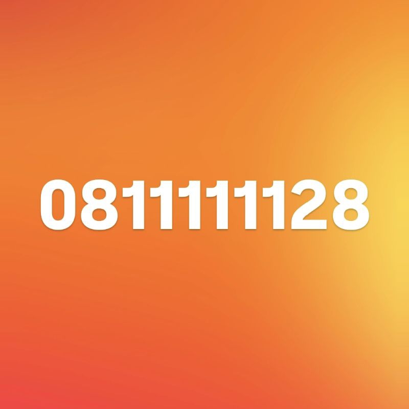 Nomor Cantik Perdana Telkomsel Kartu Halo 08 111111 28