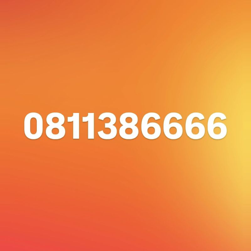 Nomor Cantik Perdana Telkomsel Halo 0811 38 6666