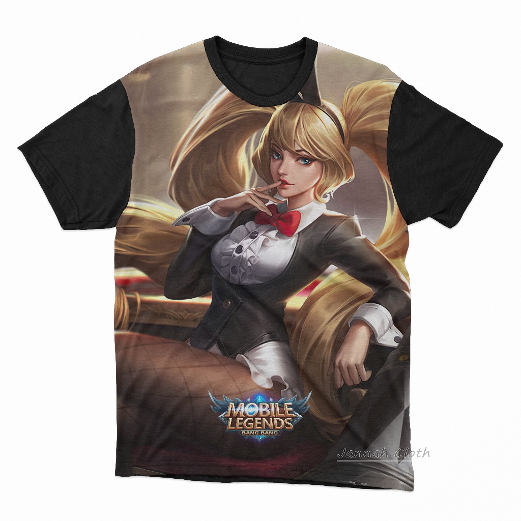 Kaos Layla Bunny Babe Starlight Mobile Legends Kode ML-121 Sablon Digital Printing