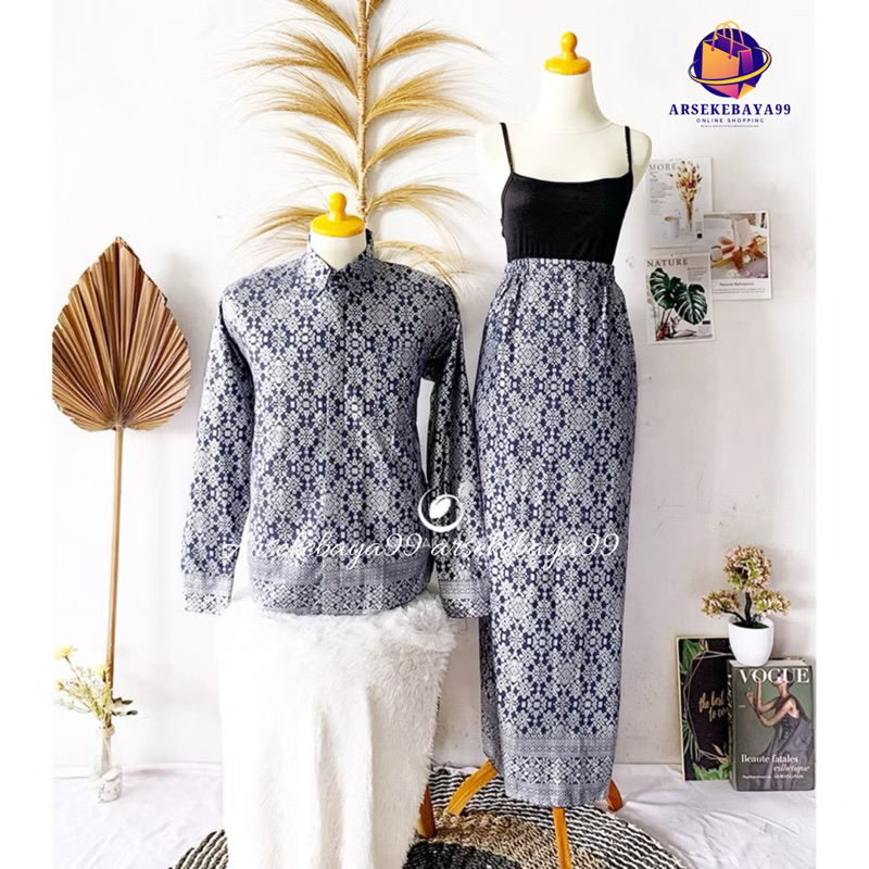 nia Bisa COD Songket Couple/Kemeja Songket+Songket Spn/Songket Couple Pasangan Dwjl