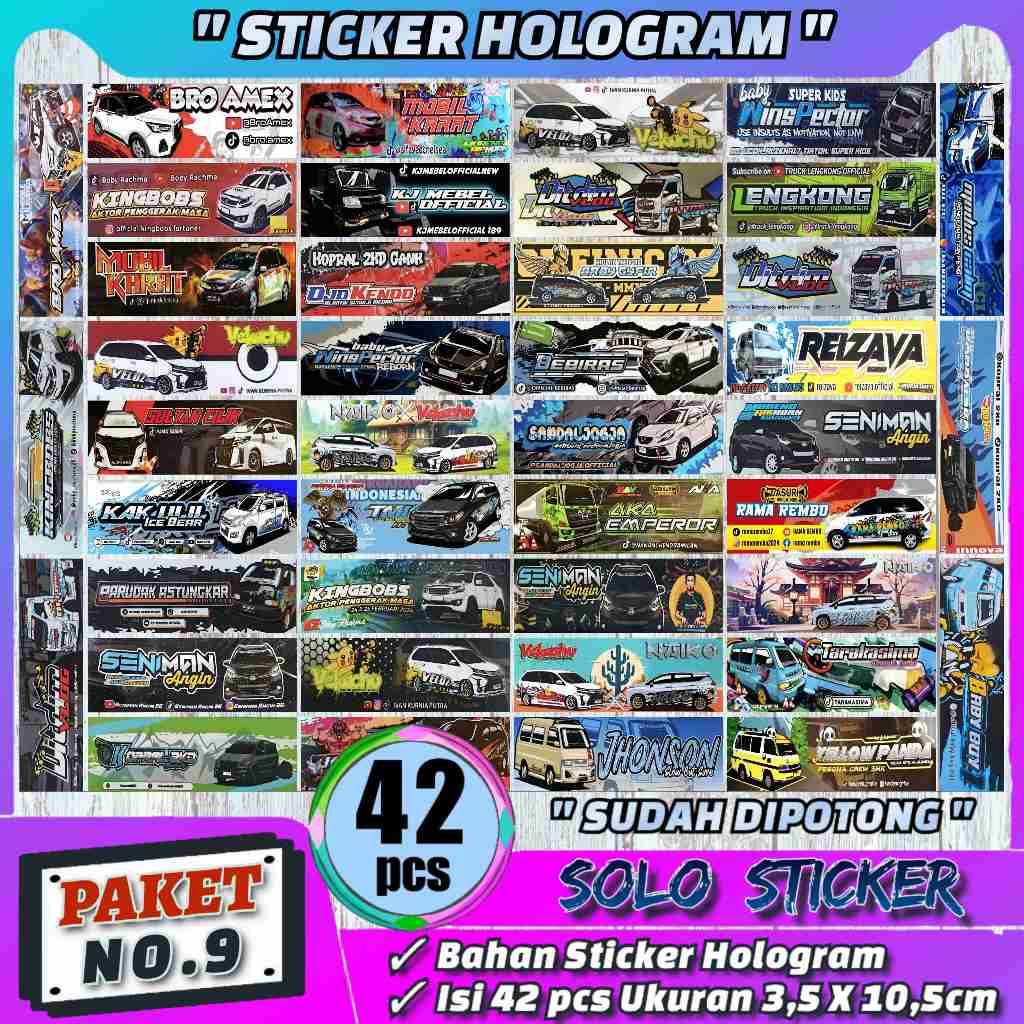 

Stiker TCI Mobil Basuri Panjang Bahan Hologram Sticker Bis Isi 42pc SUDAH DIPOTONG