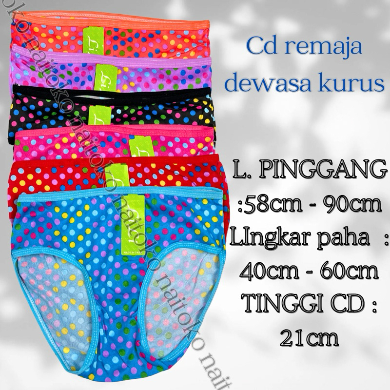 Celana dalam cd wanita remaja ABG dewasa perempuan cewek Allsize M L murah SMP SMA sekolah piter uku