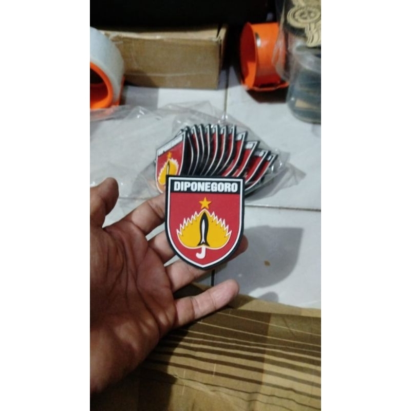 patch rubber kodam diponegoro badge sticker karet