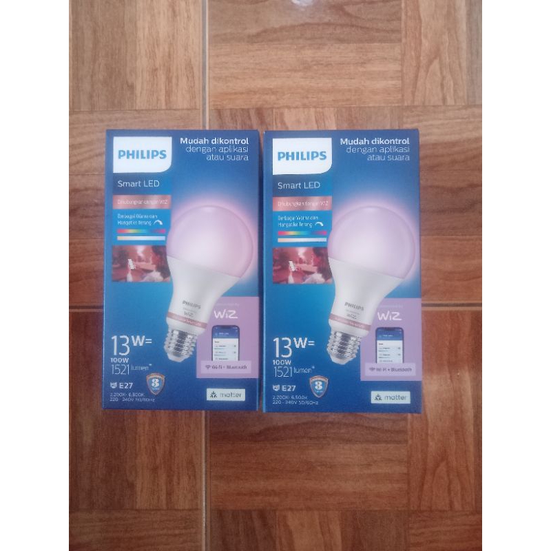 lampu wifii Philips 13 watt warna RGB