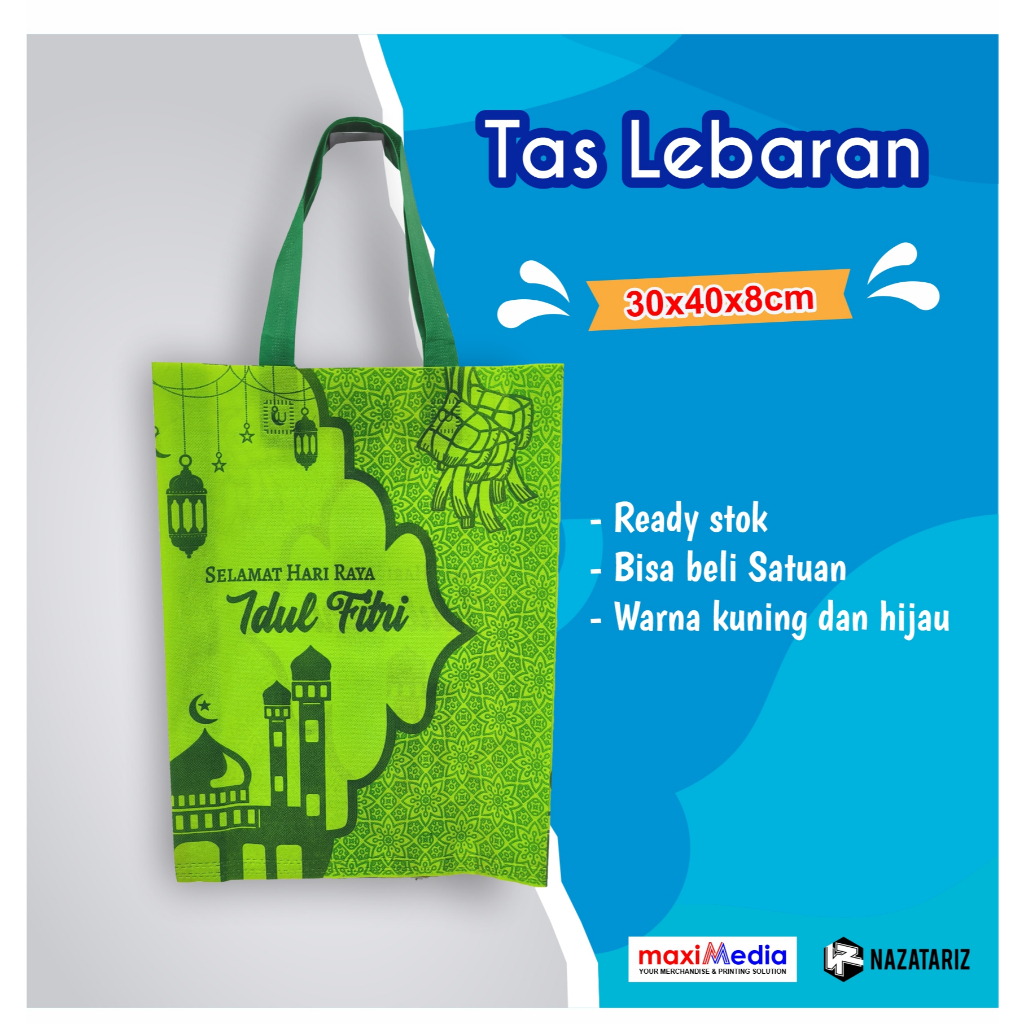 

Tas spunbond goodiebag lebaran idul fitri/ tas parcel lebaran / tas hampers lebaran