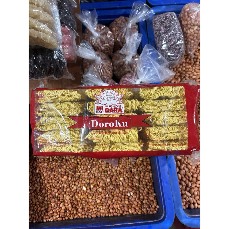

Mi Cap Burung Dara Doroku Mi Kering Keriting ecer (650gr)