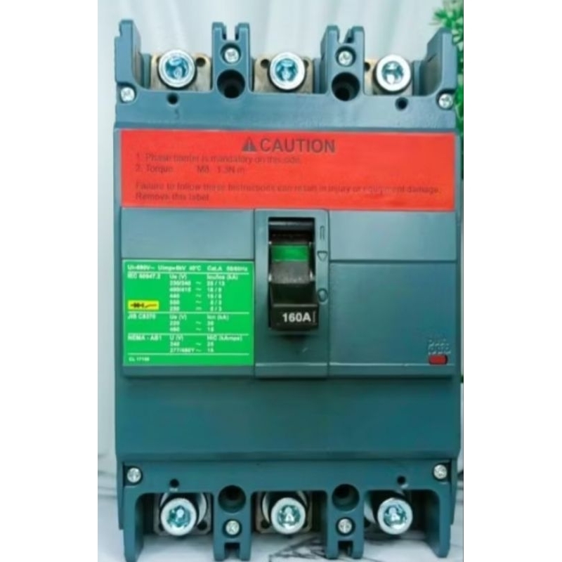 MCCB BREAKER SCHNEIDER EASYPACT poles 160A second original