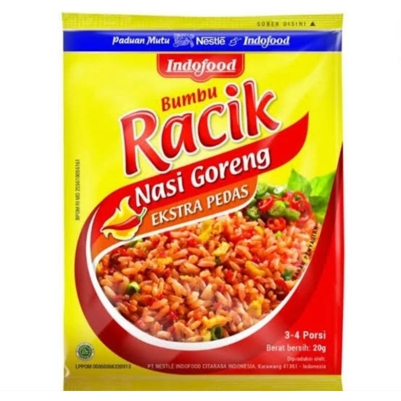 

Racik Bumbu Nasi Goreng Extra Pedas (20gr X 10.pcs)