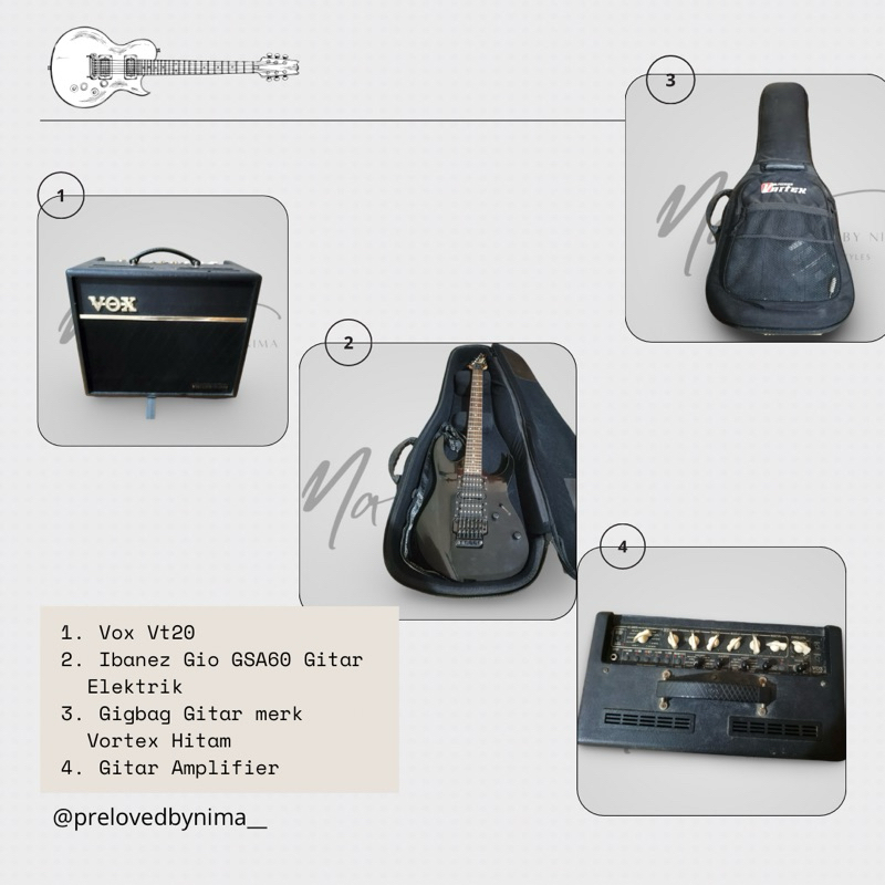 Vox Vt20 Ibanez Gio GSA 60 Gitar Elektrik