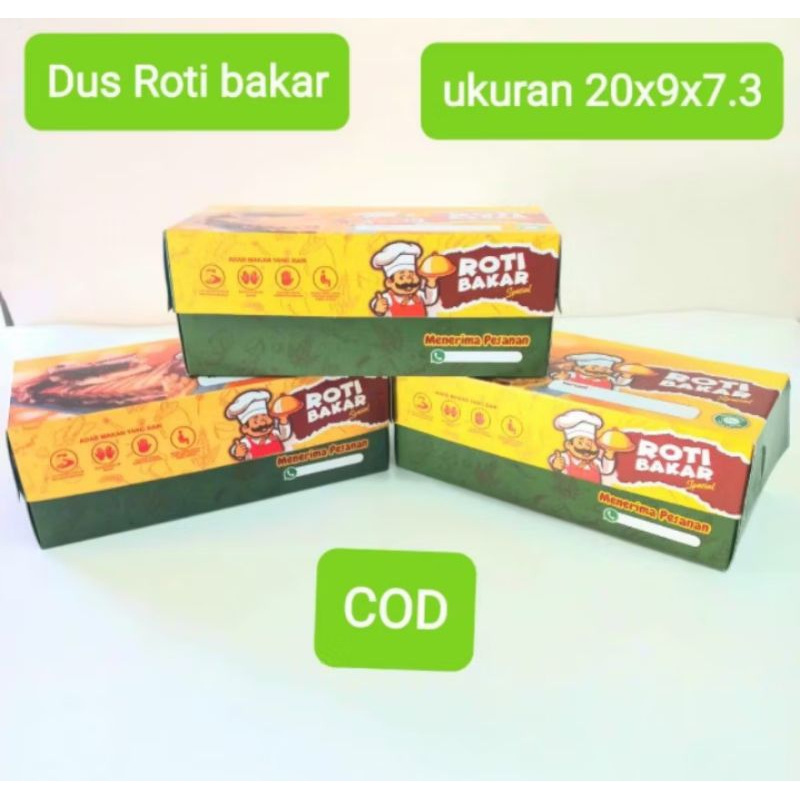 

Dus roti bakar/wadah roti bakar/kemasan roti bakar 1 pack isi 25 lembar 1 pack 1 gambar