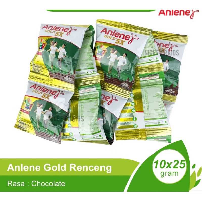

Susu Anlene gold 5x sachet isi 10 COKELAT